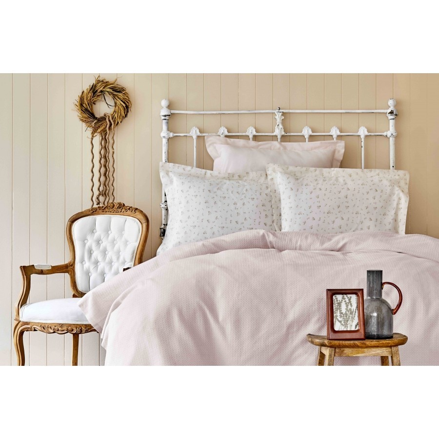 

Постельное белье Karaca Home - Fois pudra 2020-2 pike jacquard 200*220 евро (svt-2000022245876)