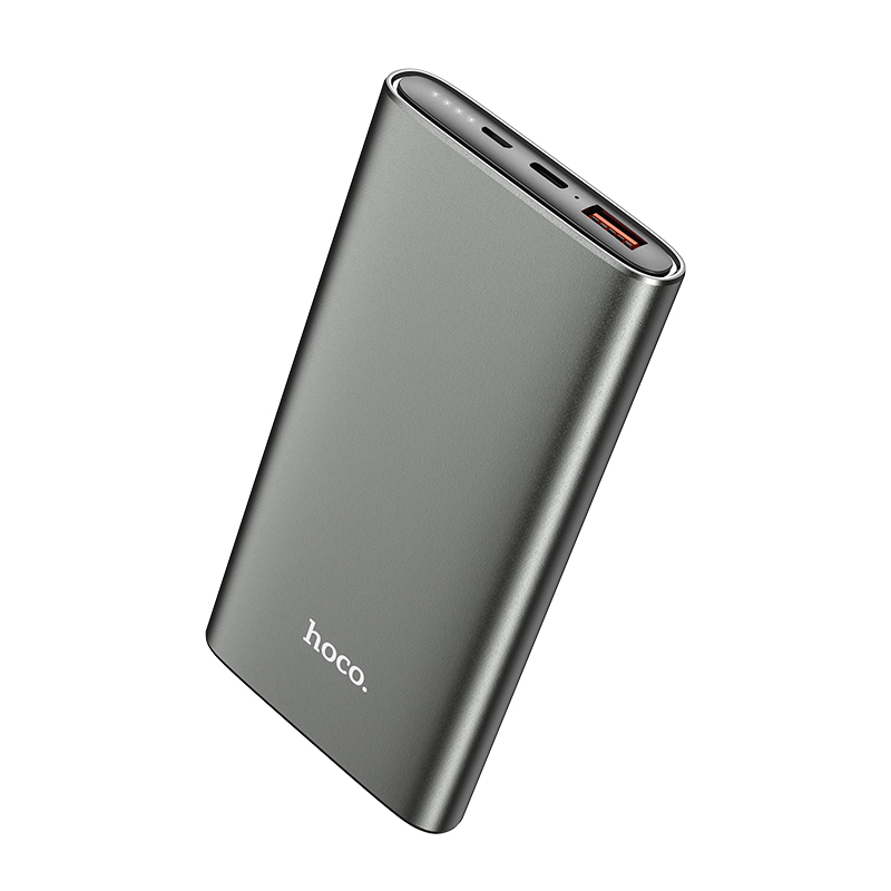 

Powerbank павербанк с быстрой зарядкой HOCO 10000mAh J83 |1USB/1Type-C, 20W, 3A, QC/PD| Серый