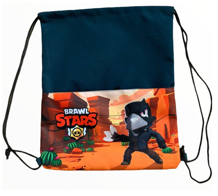 

Сумка для обуви с карманом Brawl Stars Ворон 41х34 см