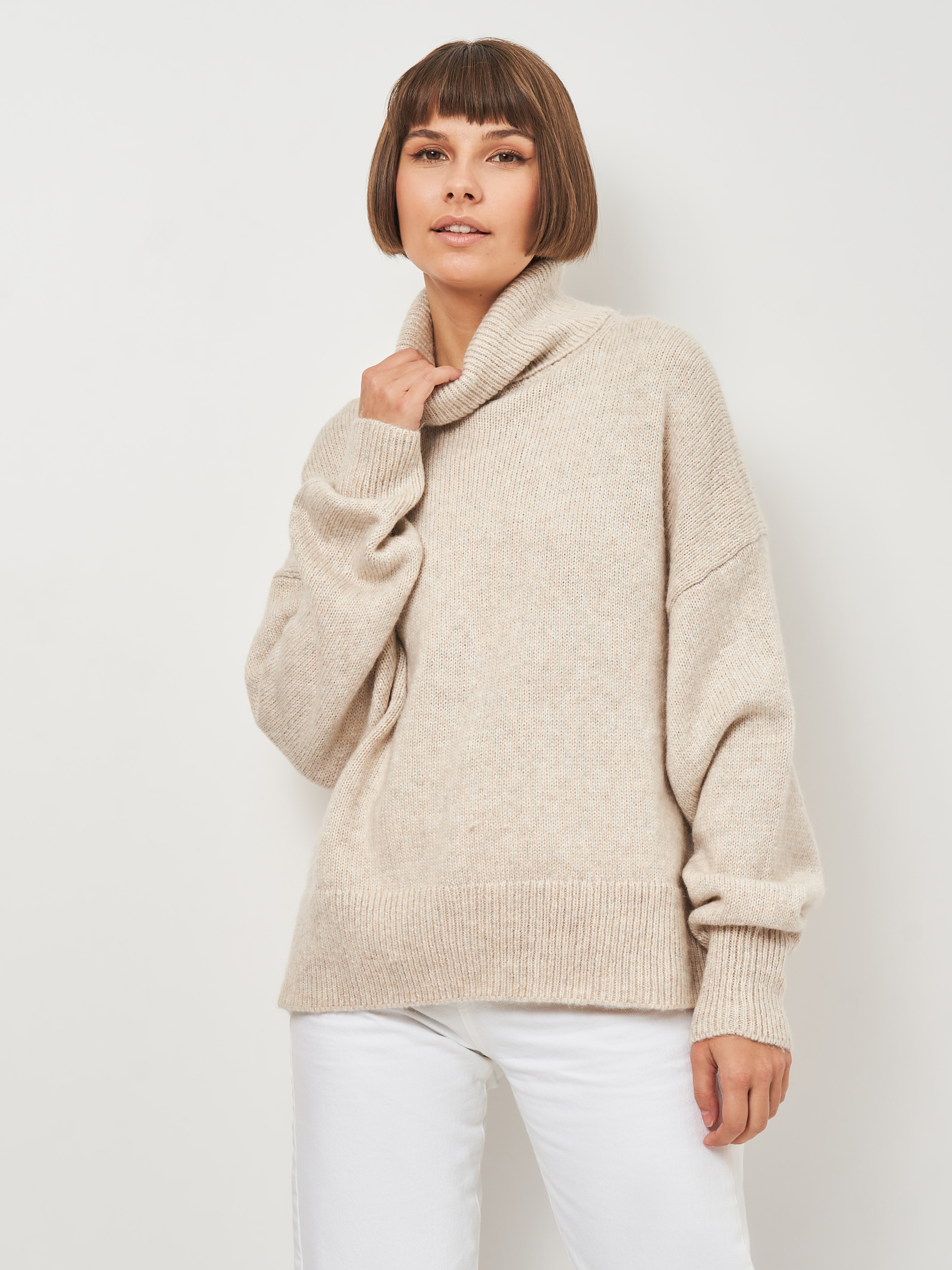 

Свитер H&M 208-9375312  Светло-бежевый, Свитер H&M 208-9375312 L Светло-бежевый