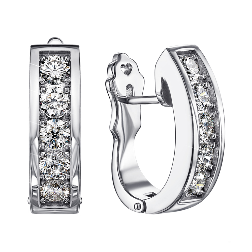 

Серьги из белого золота с бриллиантами 000136761