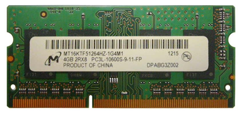 

Пам'ять DDR3 SO-DIMM MICRON 1333 4Gb C9 1.35v - (MT16KTF51264HZ-1G4M1)