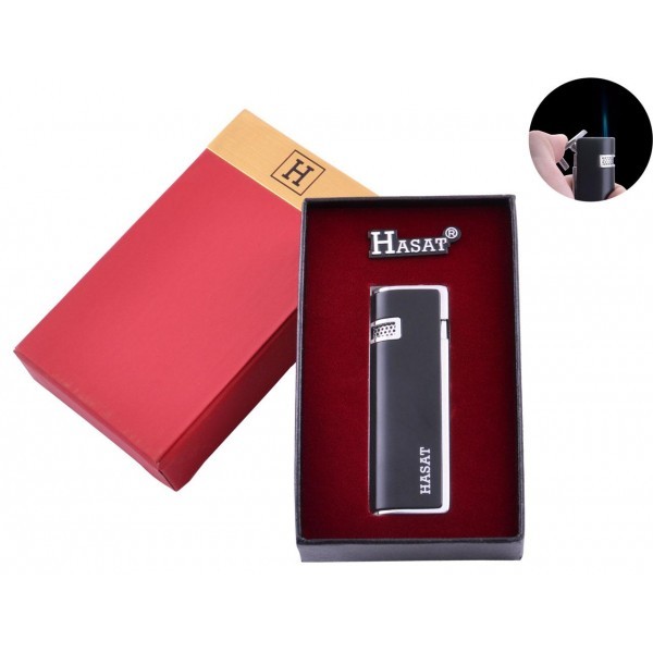 

Зажигалка в подарочной коробке Hasat (Острое пламя) 4319 Black