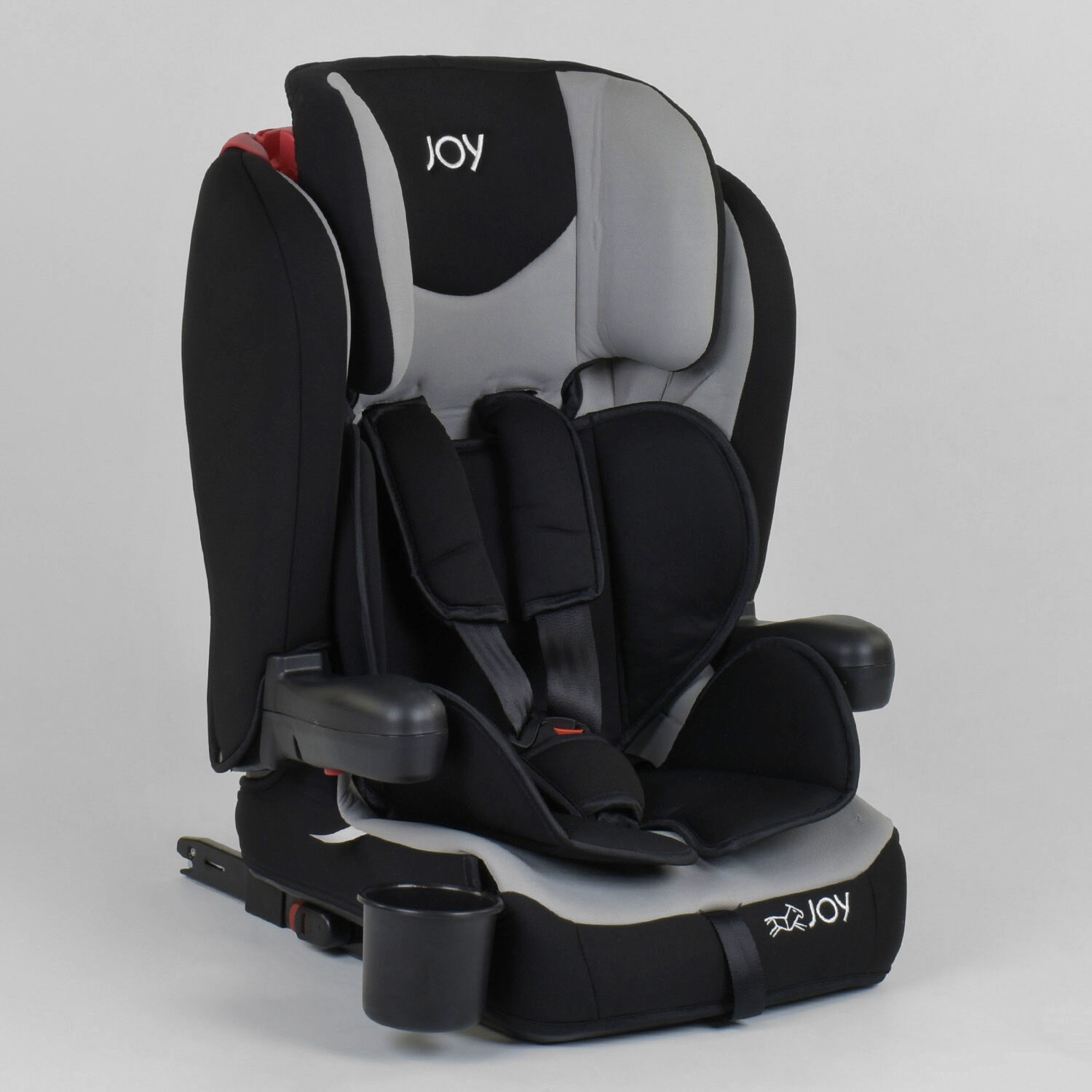 

Детское автокресло JOY 38148 Черный с серым, система ISOFIX, группа 1/2/3 (9-36 кг)