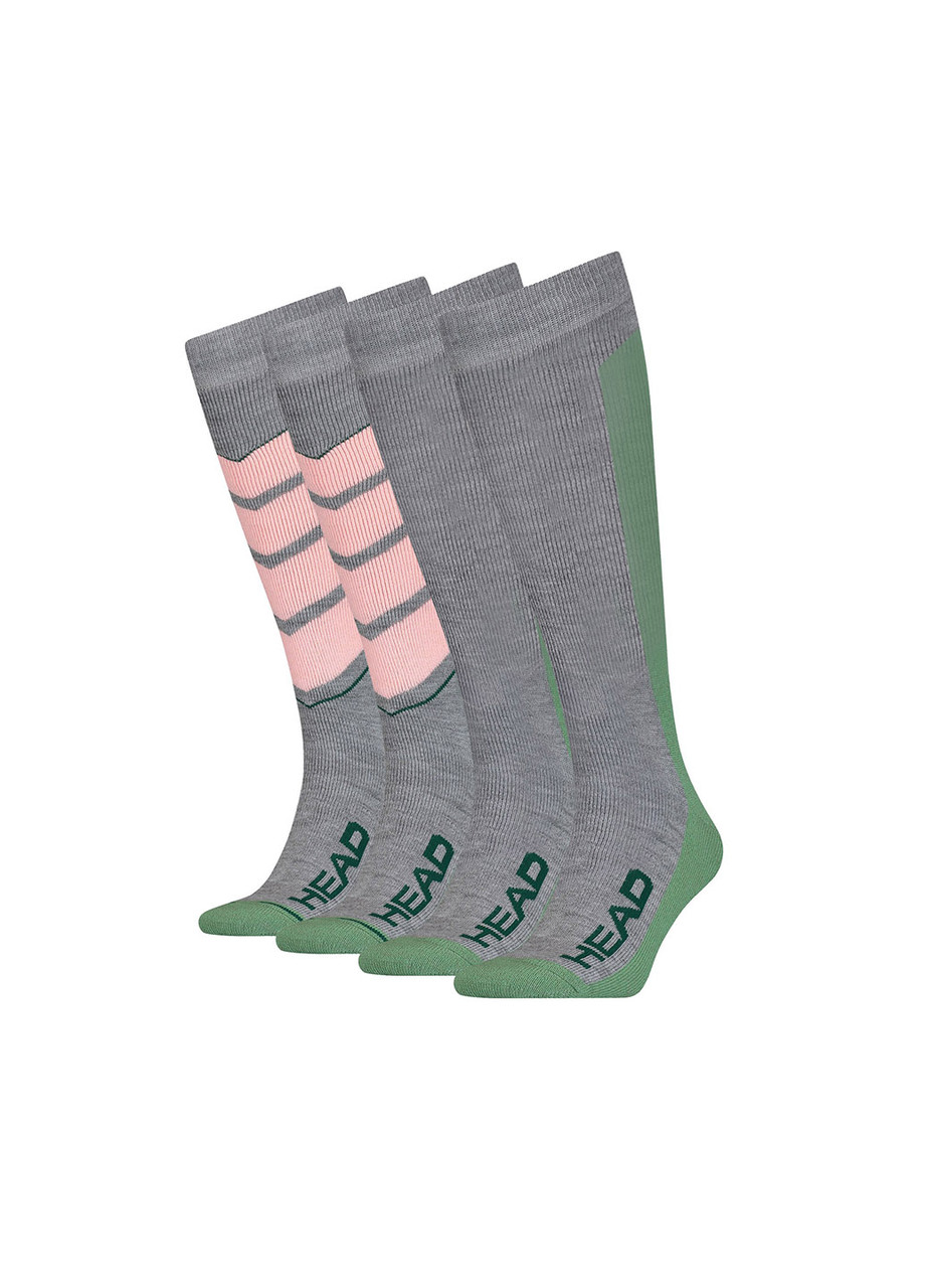 

Гірськолижні шкарпетки Head Ski Socks (2 пари) 39-42 Сірий з рожевим