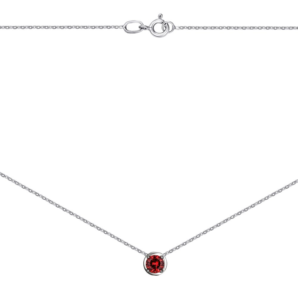 

Серебряное колье с гранатом 000148442 40 размера