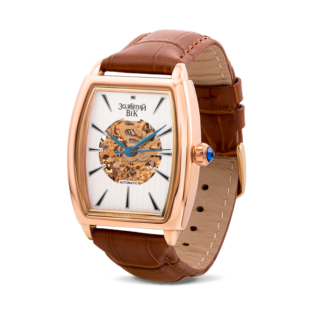 

Наручные часы из красного золота с механизмом скелетон 000134573