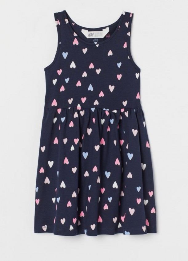 

Платье H&M Patterned jersey 104 см разноцветное