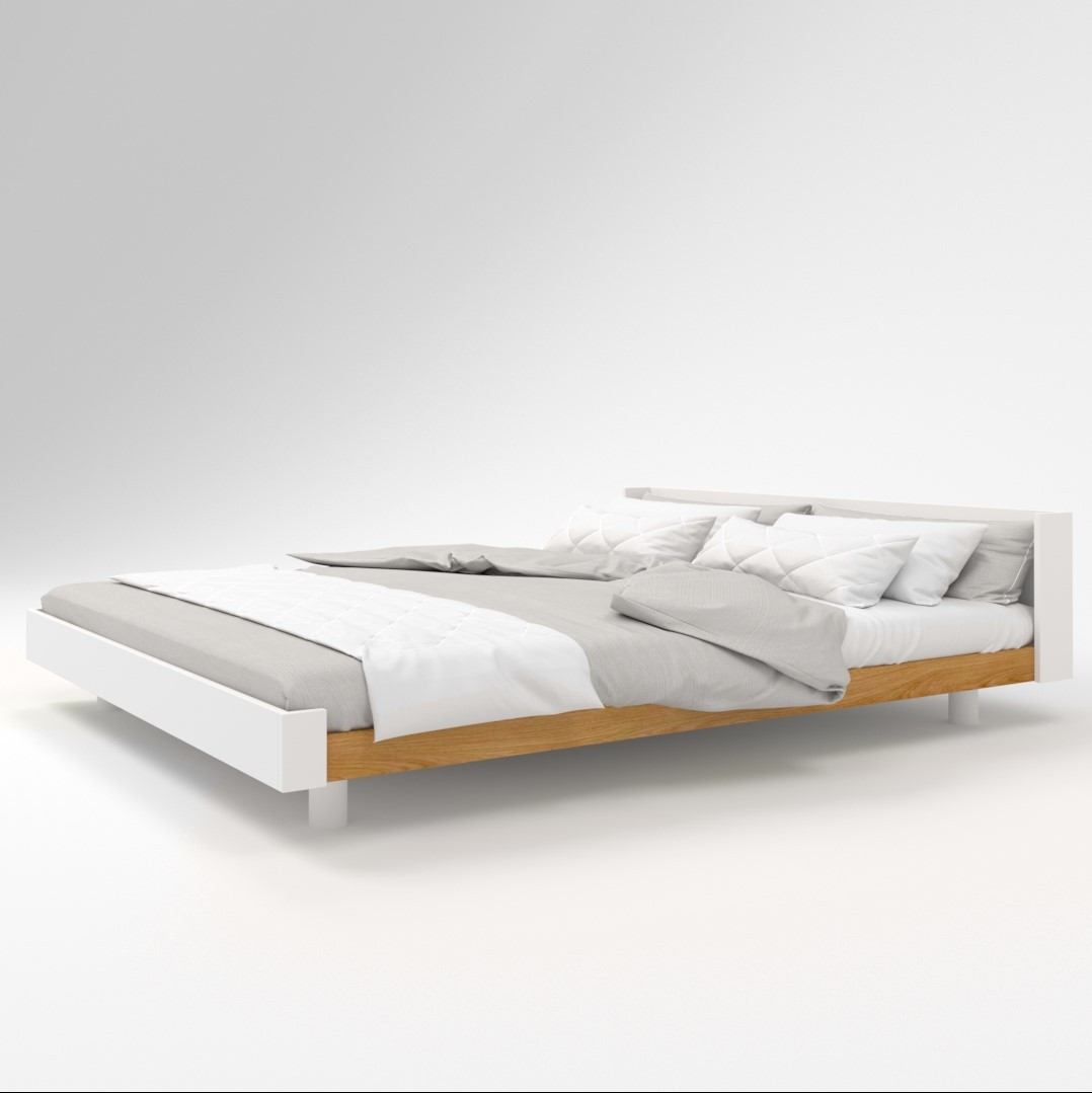 

Кровать WOSCO 1600 * 2000 М03.30321 белый / дуб