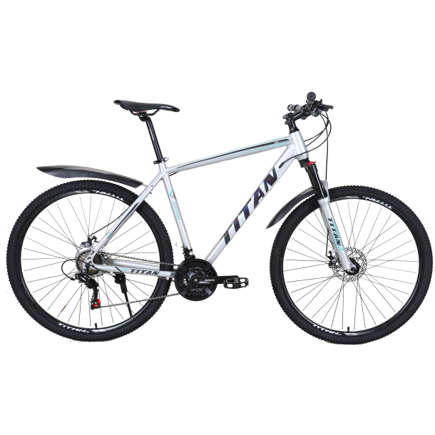 

Велосипед Titan Drag 27,5" 17,5" Серый-Бирюза
