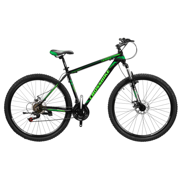 

Велосипед CrossBike Leader 29" 21" Черный-Зеленый