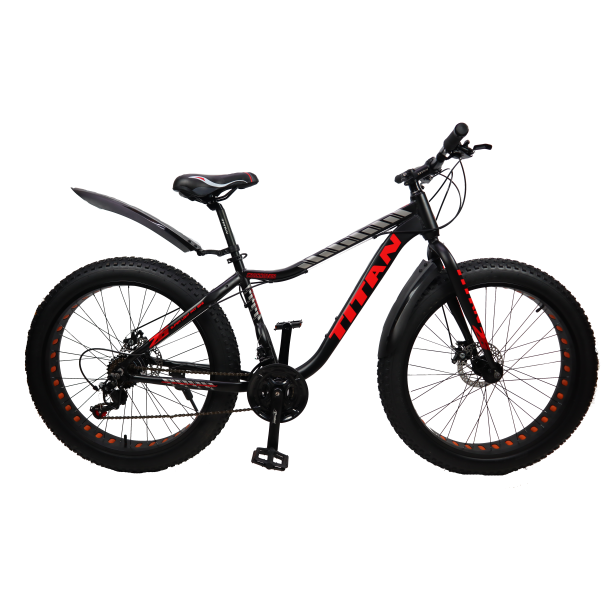 

Велосипед Titan Crossover 26" 17" Черный-Красный