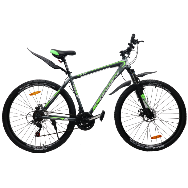 

Велосипед CrossBike Racer 27.5" 19" Серый-Зеленый