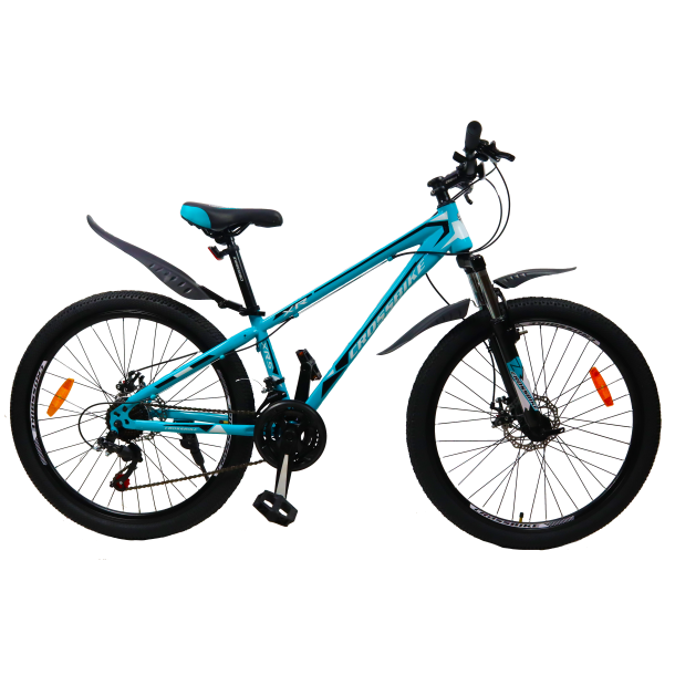 

Велосипед CrossBike Racer 24" 12" Бирюза-Черный
