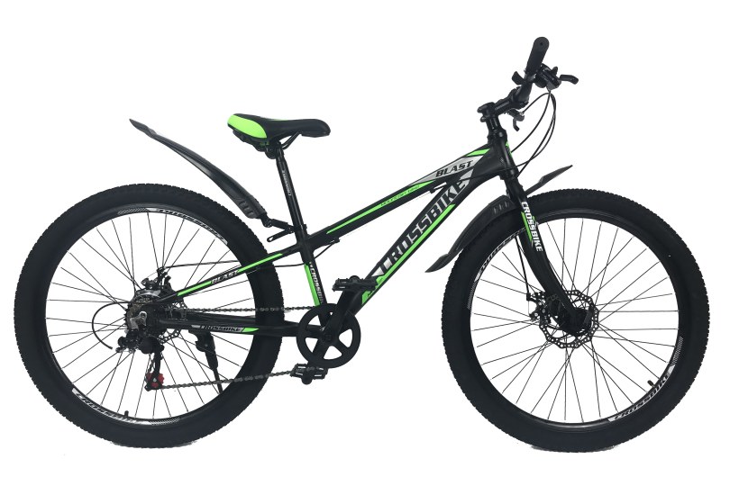 

Велосипед CrossBike Blast RIGID 26" 11" Черный-Зеленый