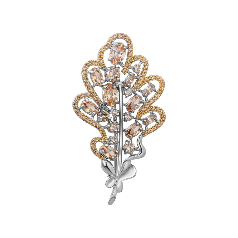 

Серебряная брошь ins:фианит IM-6845 р-