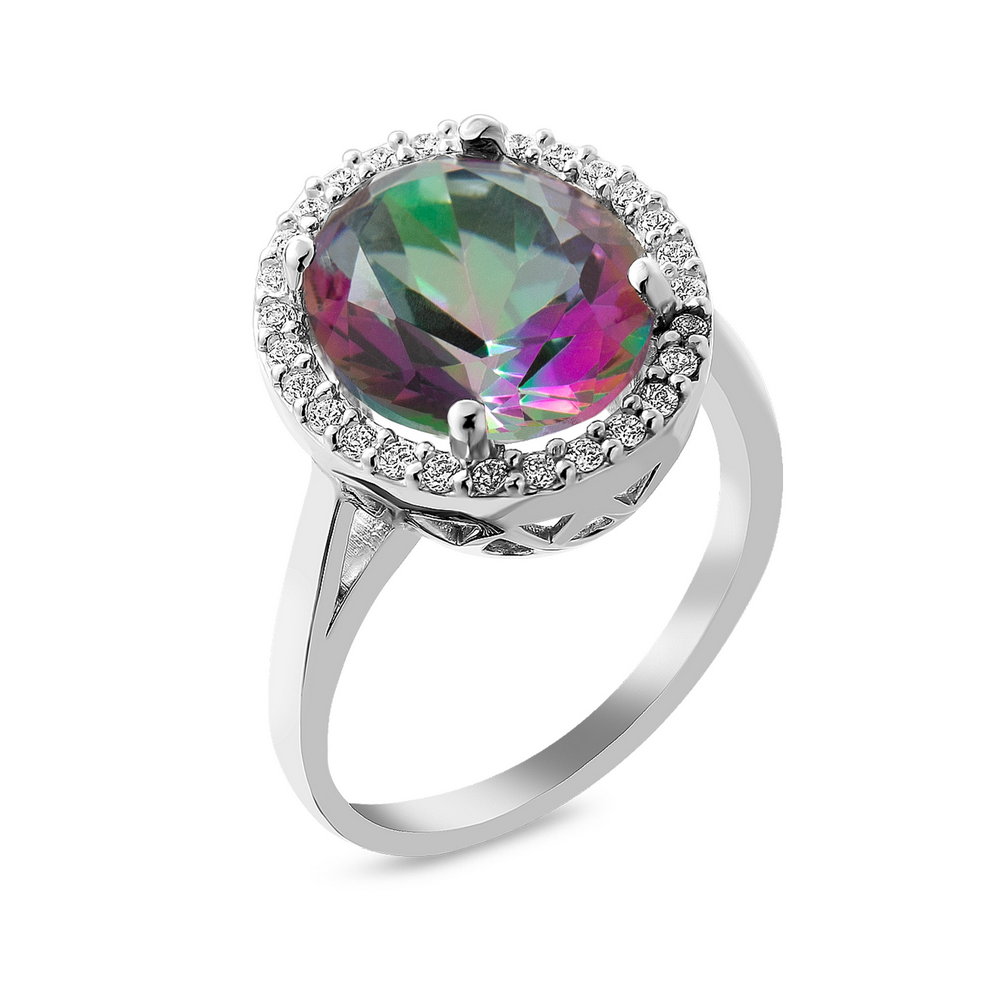 

Серебряное кольцо ins:фианит IM-6890 р-18.5