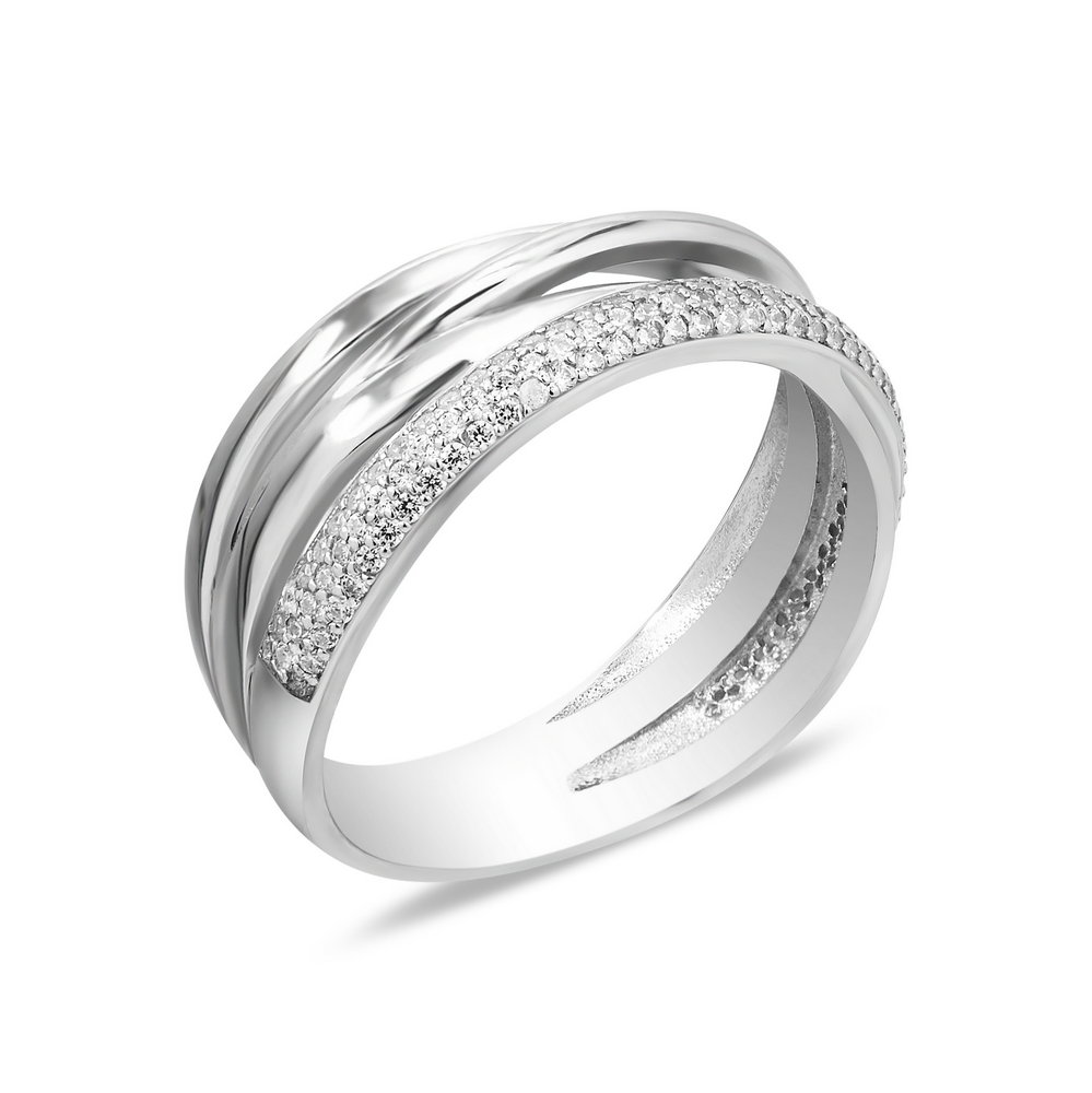 

Серебряное кольцо ins:фианит IM-6875 р-18.5