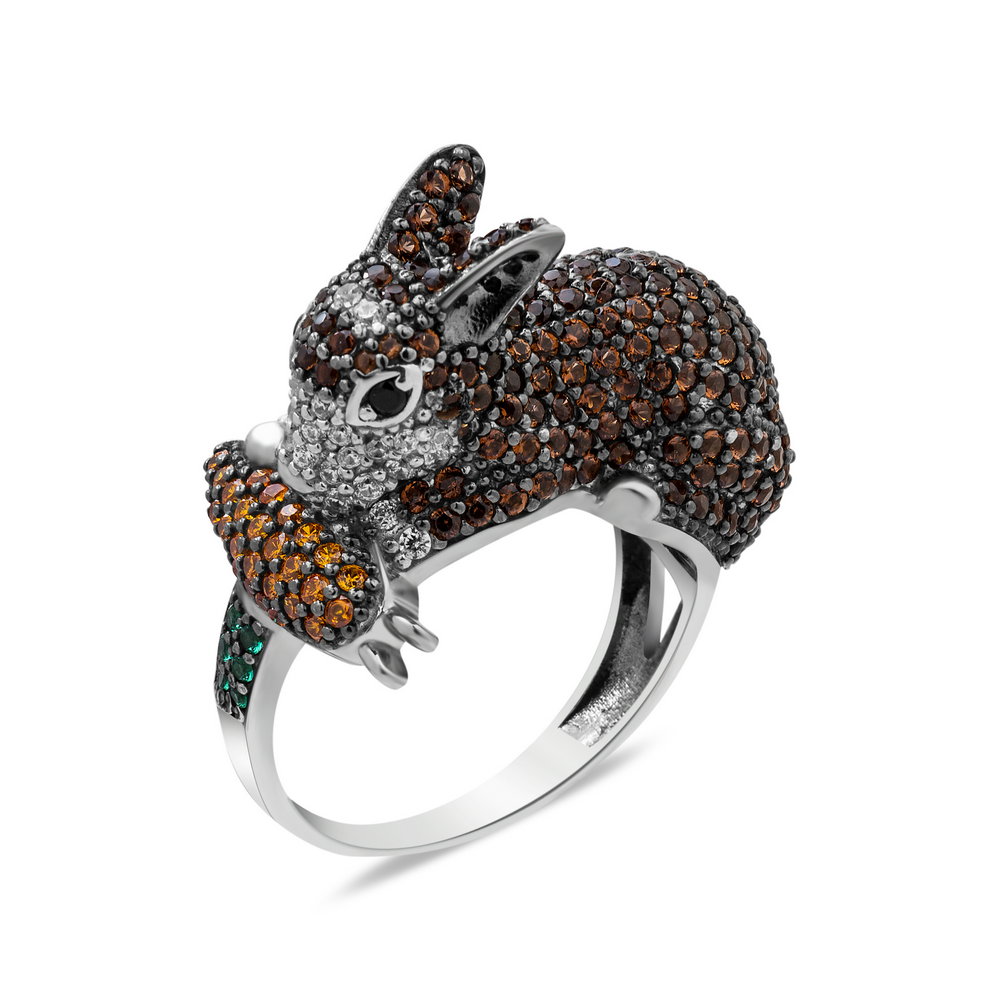 

Серебряное кольцо ins:фианит IM-6882 р-18.5