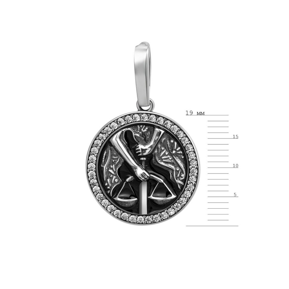 

Серебряный кулон ins:фианит IM-6922 р-
