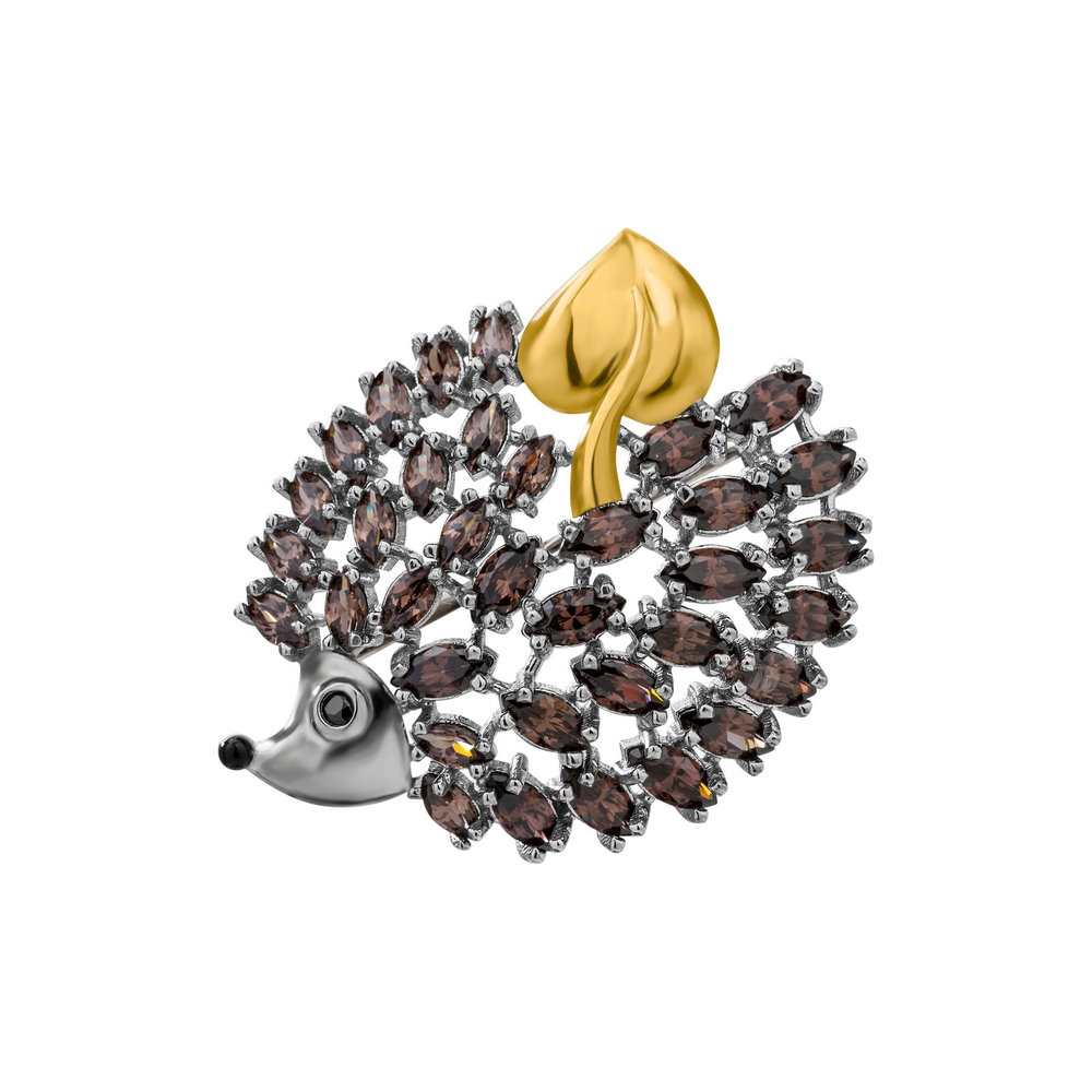 

Серебряная брошь ins:фианит IM-6843 р-