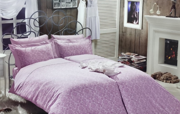 

Постельное белье Maison D'or сатин делюкс Rose Marine Lilac полуторный Цвета: лиловый