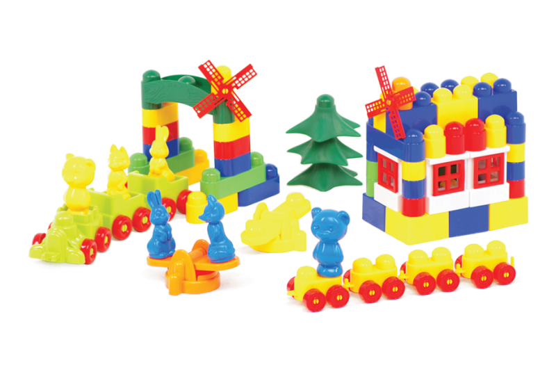 

Пластиковый конструктор Colorplast Мастер Блок №8 108 деталей