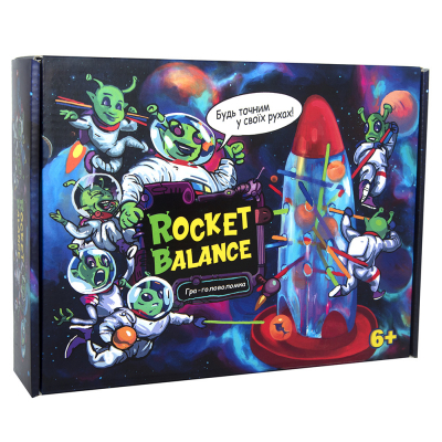

Настольная игра Strateg головоломка Rocket Balance(украинский язык) (30407)