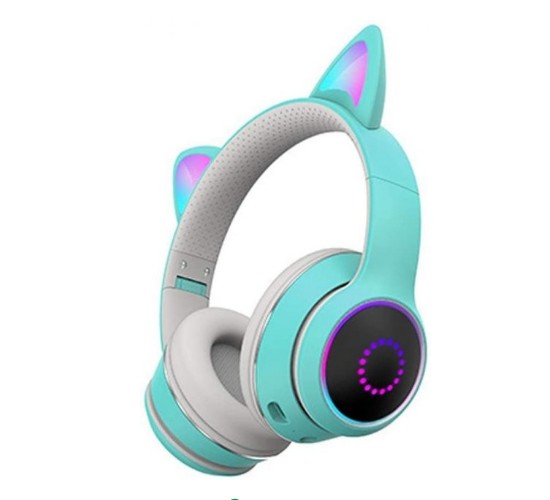 

Навушники бездротові TUCCI К26 PRO Накладні з котячими вушками Bluetooth гарнітура Blue
