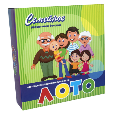 

Настольная игра Strateg Лото с деревянными бочонками Семейное (русский язык) (344)