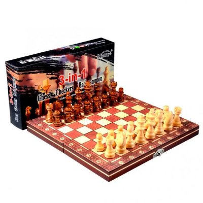 

Настольная игра Voltronic Chess Checkers Backgammon 3 в 1 (шахматы, шашки, нарды) (W7704)