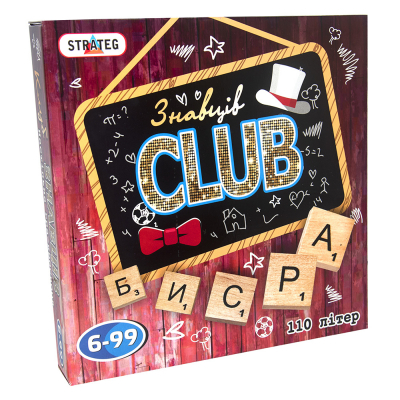 

Настольная игра Strateg Знатоков CLUB (украинский язык) (702)