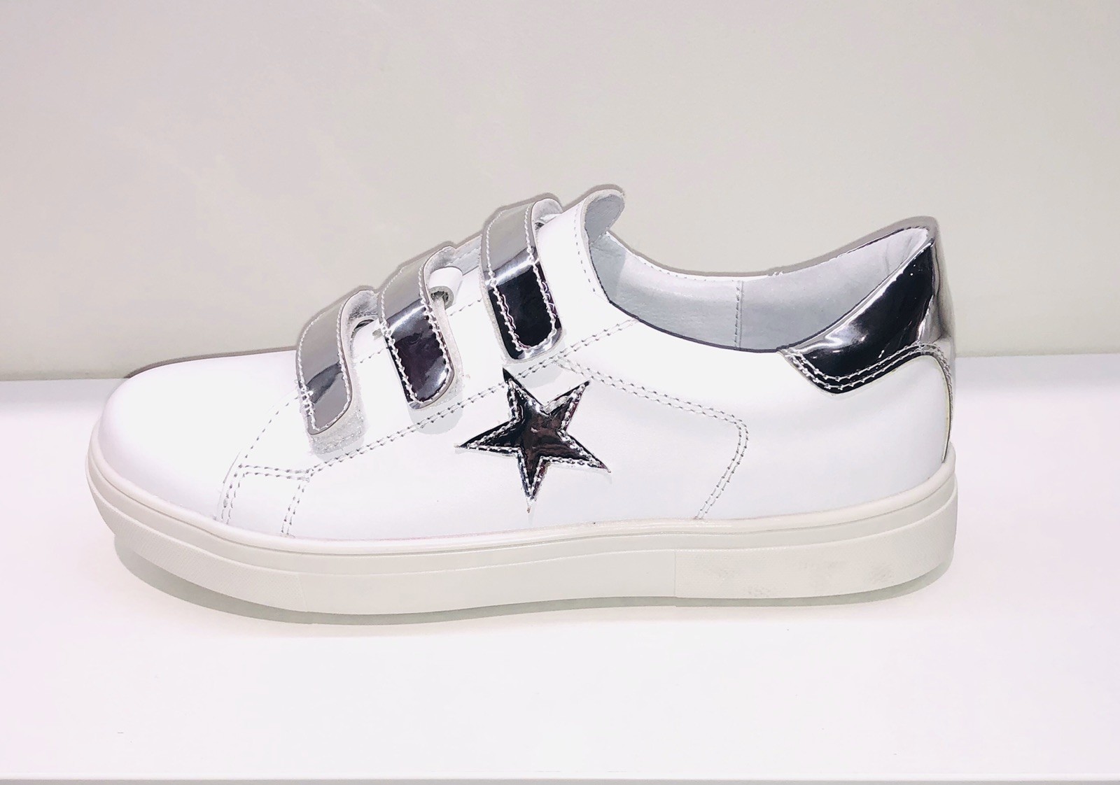 

Кеды для девочек EVIE shoes Saba Big White Silver 37 Белые (190-5K 37)