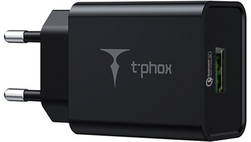 

Сетевое зарядное устройство T-phox Tempo 18W QC3.0 USB Charger Black (Tempo 18W USB B)