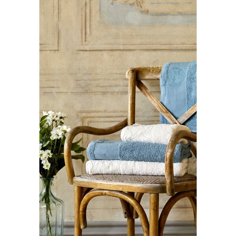 

Набор полотенец Karaca Home - Trella krem-mavi 2020-1 50*90+85*150