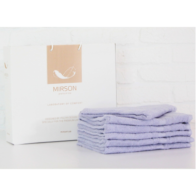 

Полотенце MirSon набор банных №5077 Elite SoftNess Lavender 70х140 6 шт