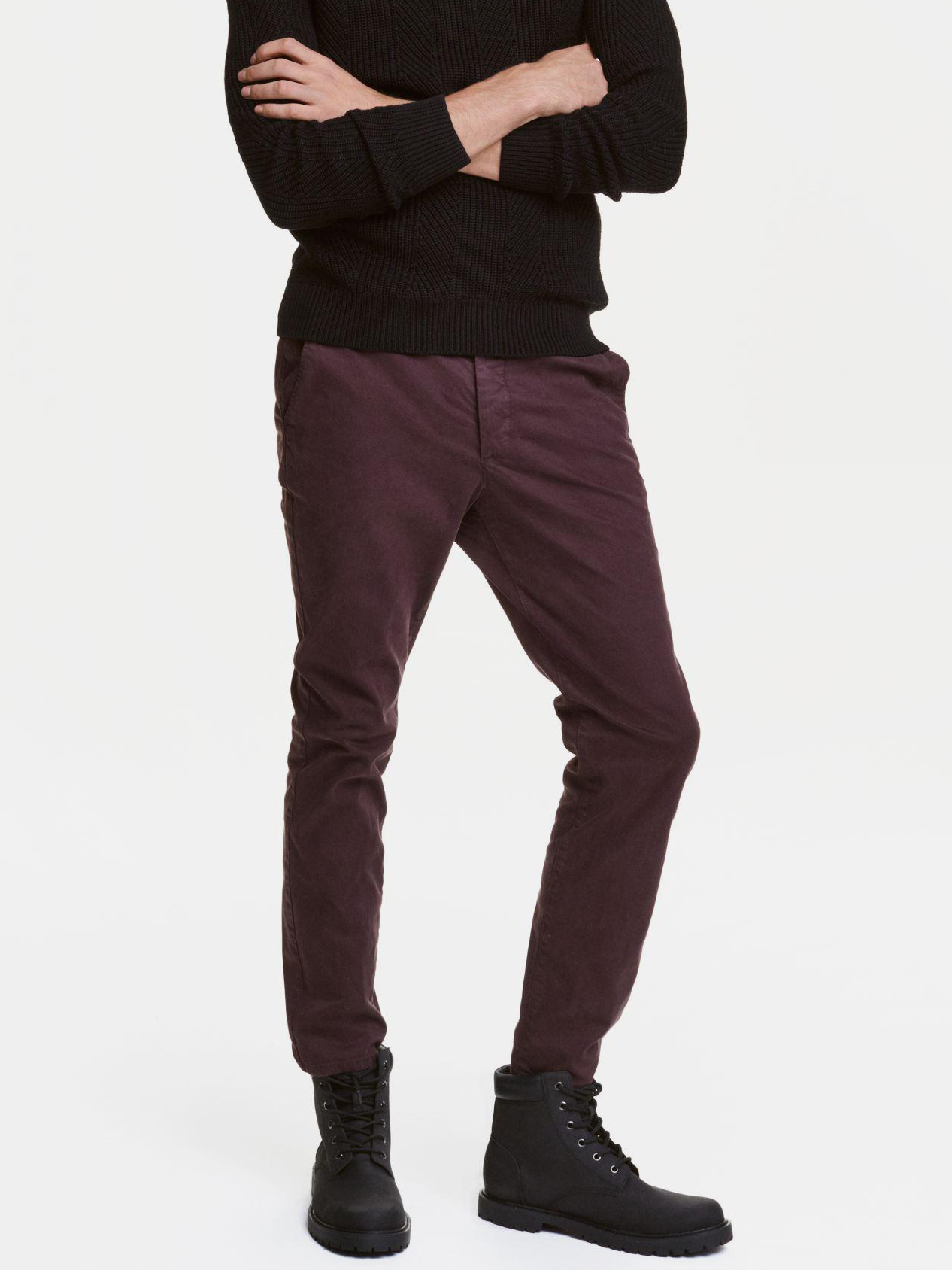 

Брюки H&M XAZ147970YGIJ  Сливовые, Брюки H&M XAZ147970YGIJ 50 Сливовые