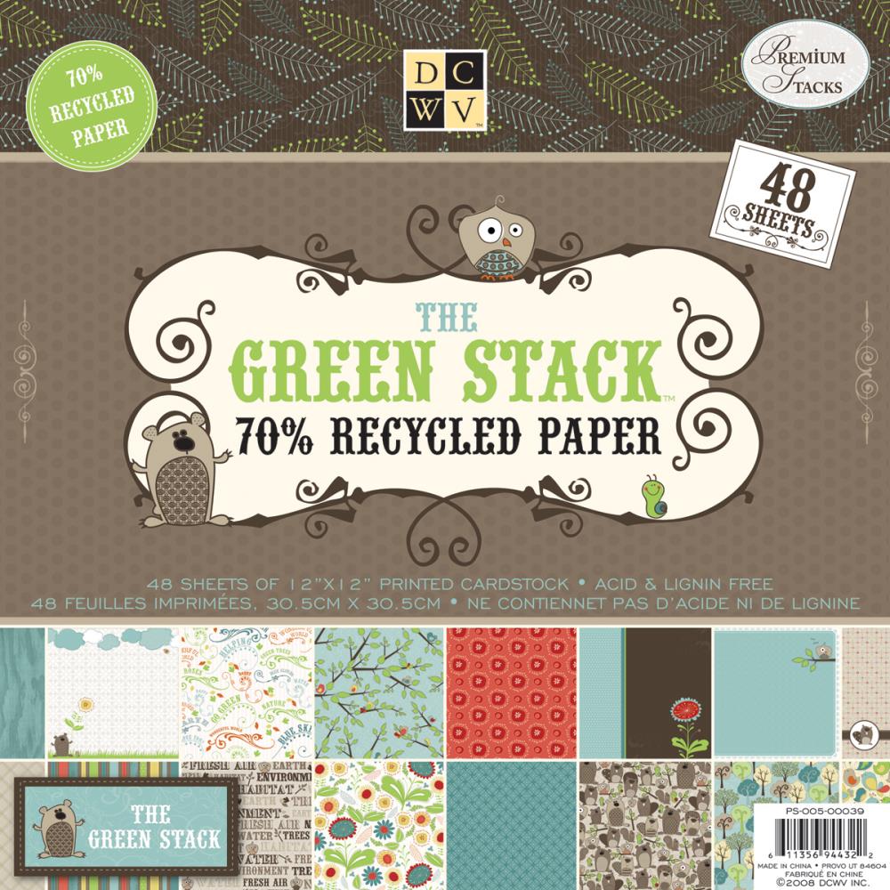 

Набор бумаги DCWV The Green Stack 30х30 см 24 листа, артикул PS005039