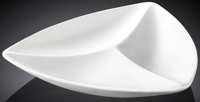 

Набор 3 менажницы Wilmax Emily 24см на 3 секции, фарфор