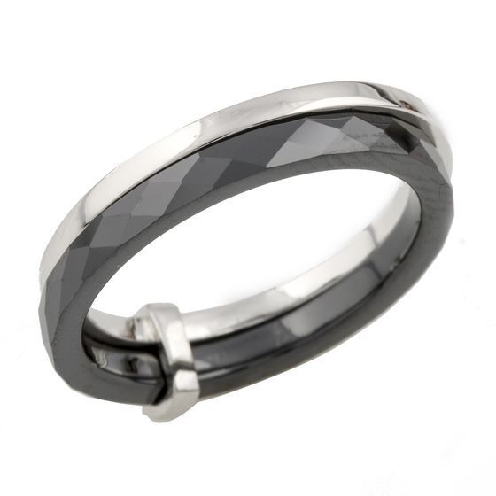 

Серебряное кольцо SilverLine с керамикой 18 размер