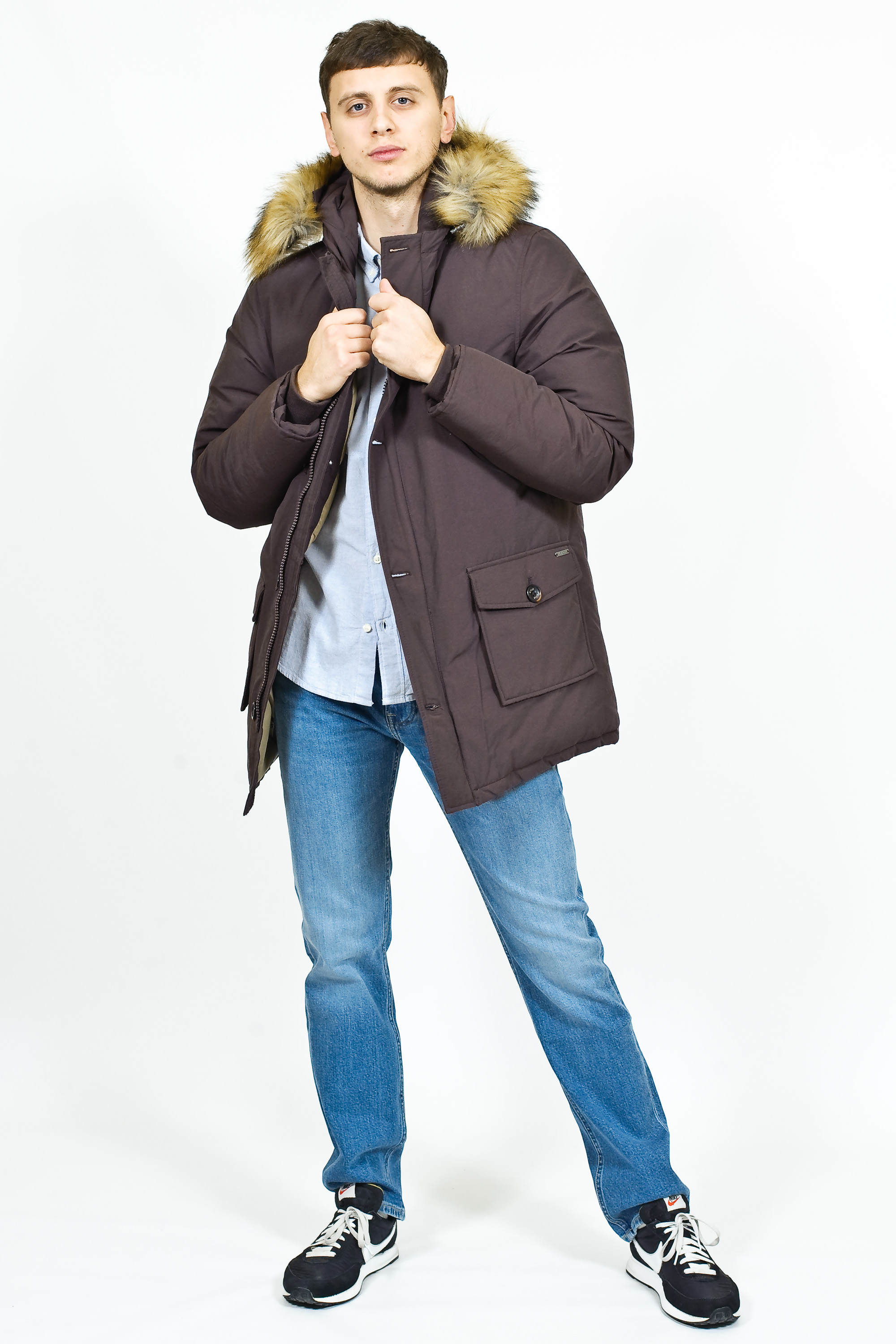 

Парка Rifle M-Giubotto Regular Fit Коричневый L-00