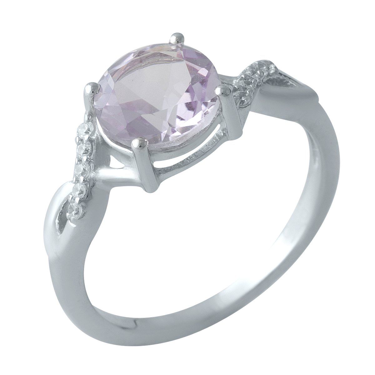 

Серебряное кольцо SilverLine с натуральным аметистом 17 размер