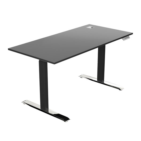 

Стіл з регульованою висотою E-TABLE UNIVERSAL 4011 Графіт Чорний Хром