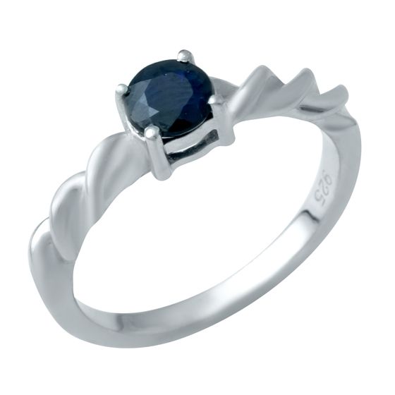 

Серебряное кольцо SilverLine с натуральным сапфиром 16.5 размер