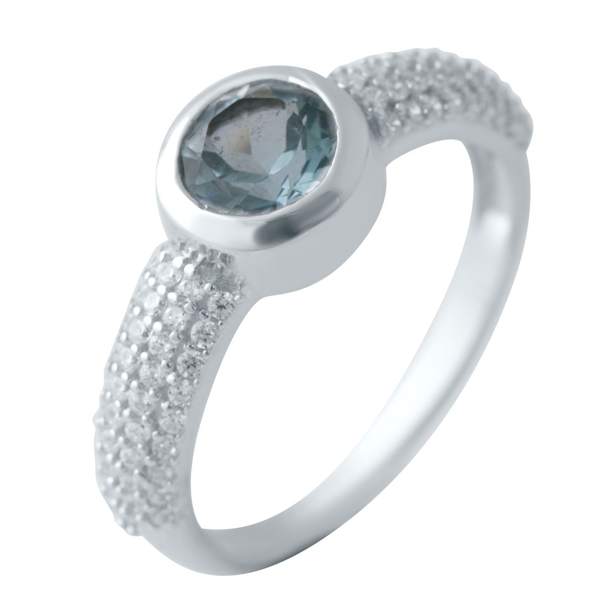 

Серебряное кольцо SilverLine с натуральным топазом 17 размер