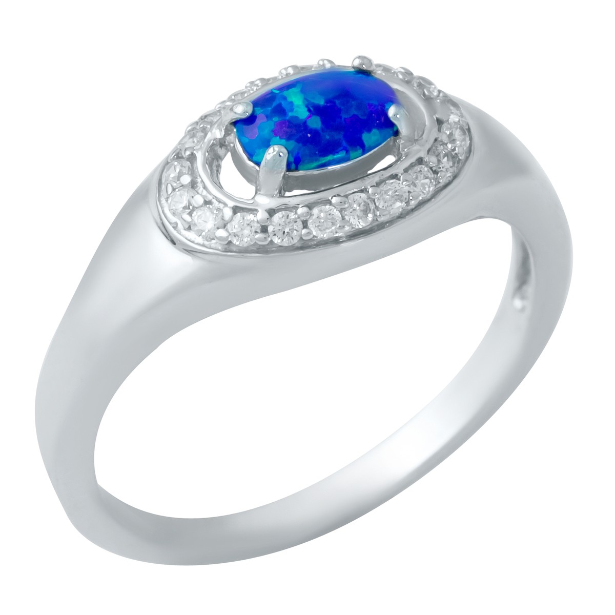 

Серебряное кольцо SilverLine с опалом 17.5 размер