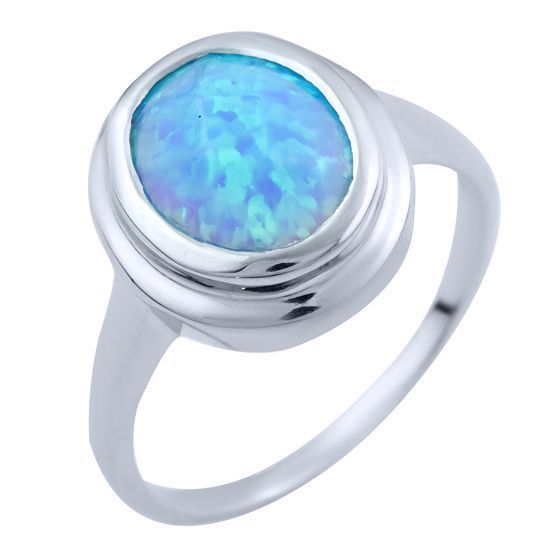 

Серебряное кольцо SilverLine с опалом 17 размер