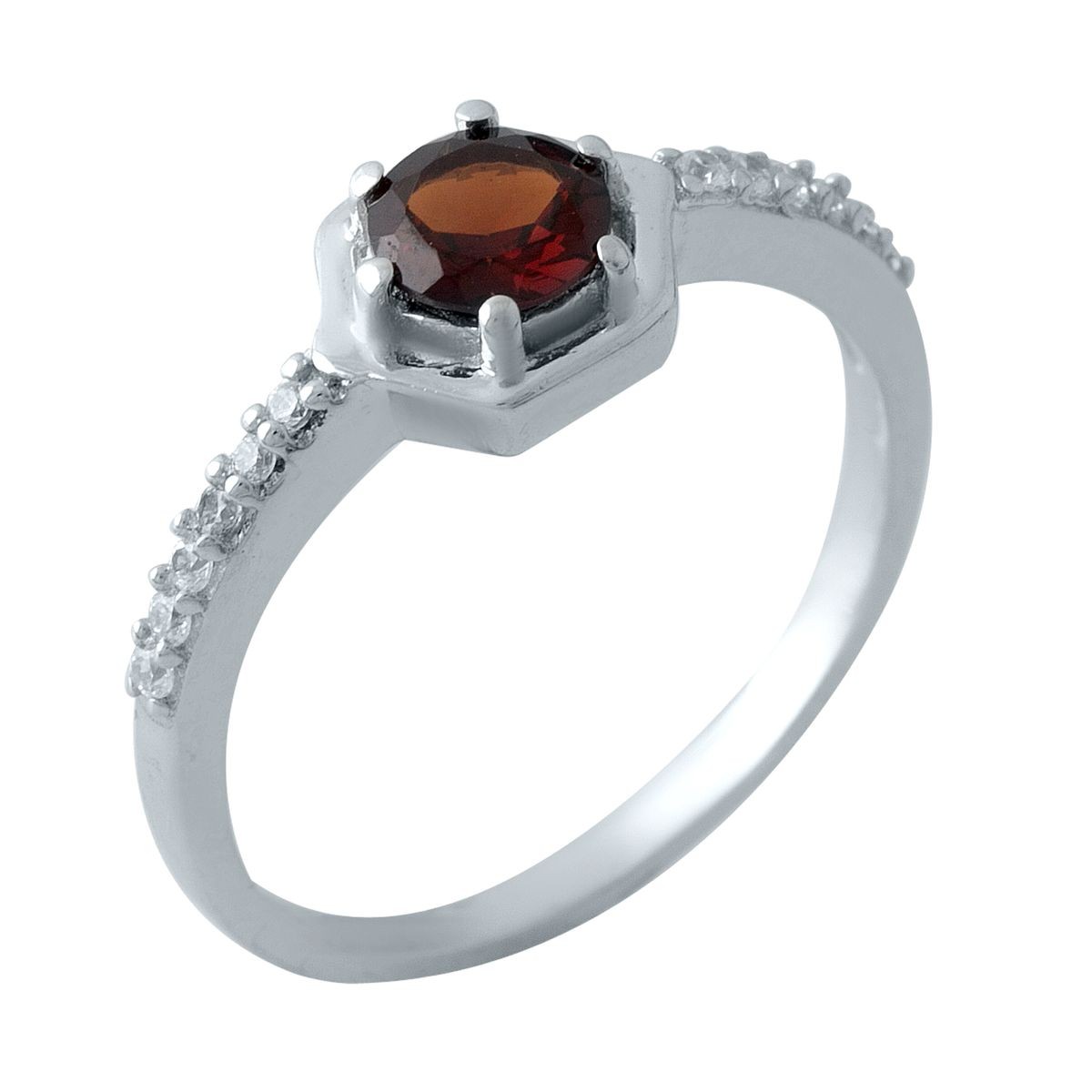 

Серебряное кольцо SilverLine с натуральным гранатом 0.625ct 17 размер