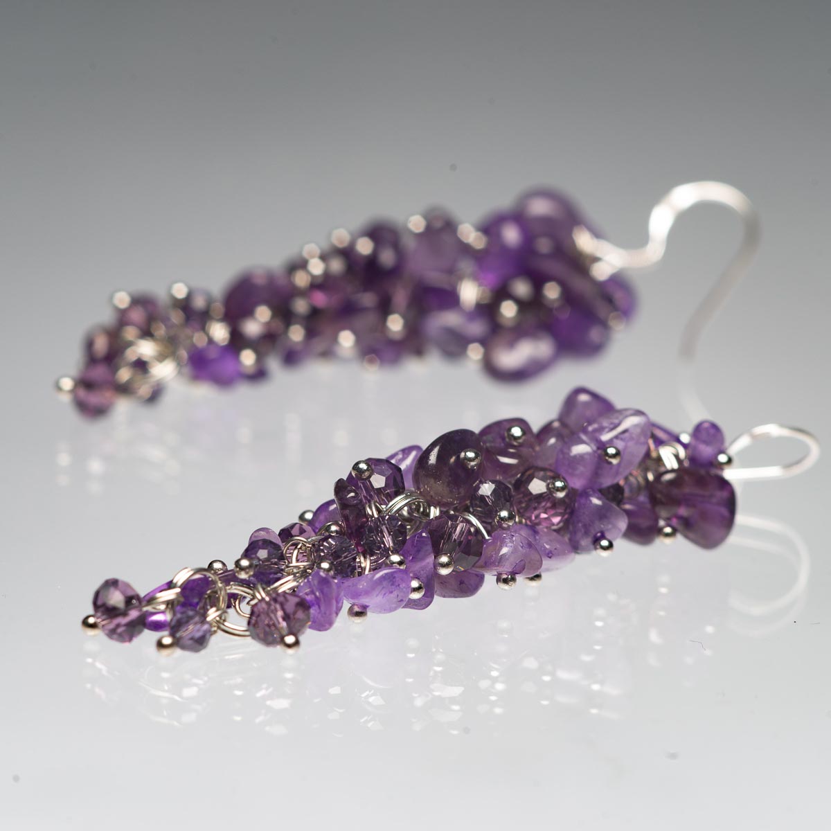 

Серьги с аметистом из серебра SAMOTSVETY (11.10.05.270)