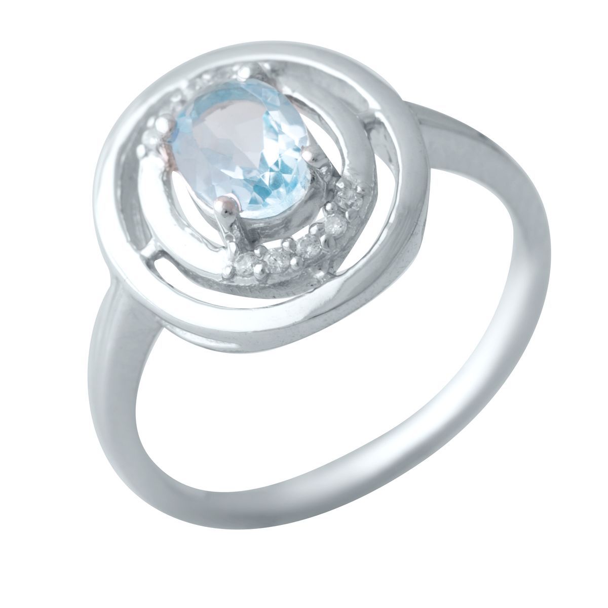 

Серебряное кольцо SilverLine с натуральным топазом 17 размер